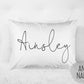 Girl's Script Personalized Name Pillow Case - Squishy Cheeks