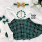 Girl's St. Patrick's Day Birthday Plaid Twirl Dress - Squishy Cheeks