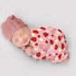 Girls strawberry swaddle nursery strawberry name blanket - Squishy Cheeks
