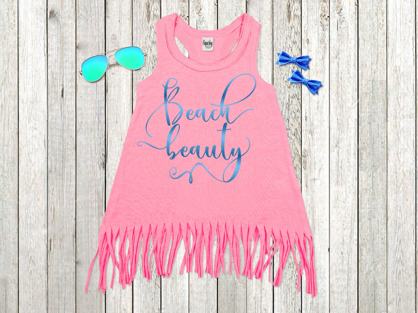 Girl's Summer Dress - Pineapple and Beach Beauty - Squishy Cheeks