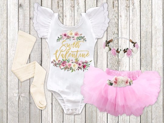 Girl's Sweet Valentine Outfit - Squishy Cheeks