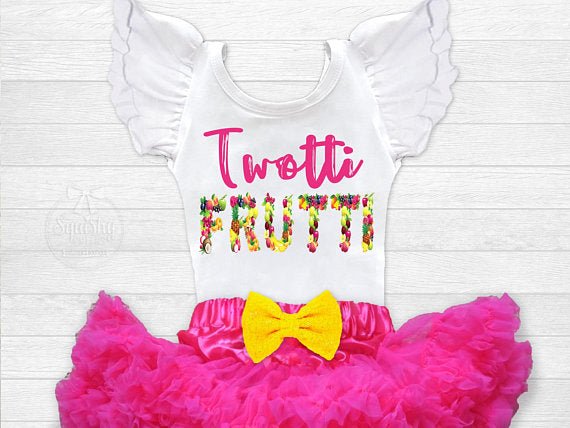 Girl's Twotti Frutti 2nd Birthday Outfit - Squishy Cheeks