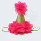 Gold Birthday Hats - Pink, Lavender, Hot Pink - Squishy Cheeks