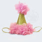 Gold Birthday Hats - Pink, Lavender, Hot Pink - Squishy Cheeks
