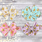 Gold Polka Dot Knotted Bow Headbands - Squishy Cheeks