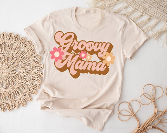Groovy Mama Shirt Mom of the Birthday Girl Shirt Two Groovy Birthday Groovy One Birthday Shirt Boho Hippie Birthday Mom - Squishy Cheeks