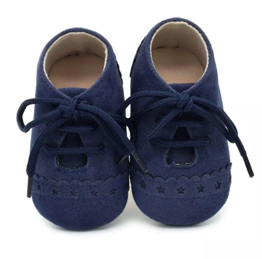 Navy Suede Pre-Walker Baby Shoes