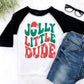 Jolly Little Dude Retro Christmas Shirt Christmas Hipster Toddler Boy Christmas - Squishy Cheeks
