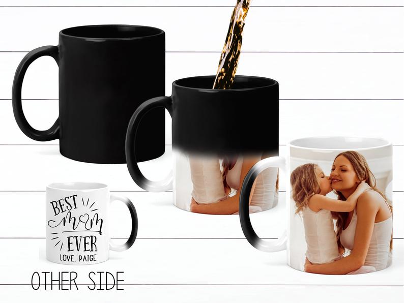 Magic Color Changing Personalized Mother's Day Photo Mug - Squishy Cheeks