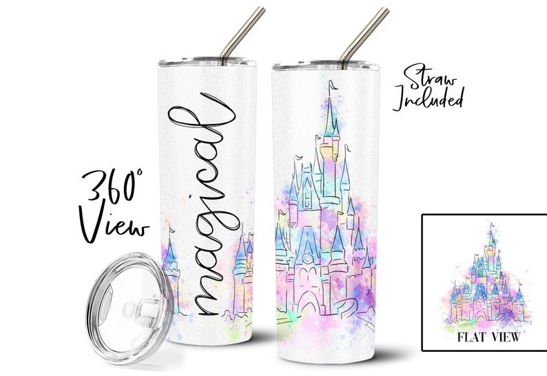 Magical Disney Castle Water Tumbler - Squishy Cheeks