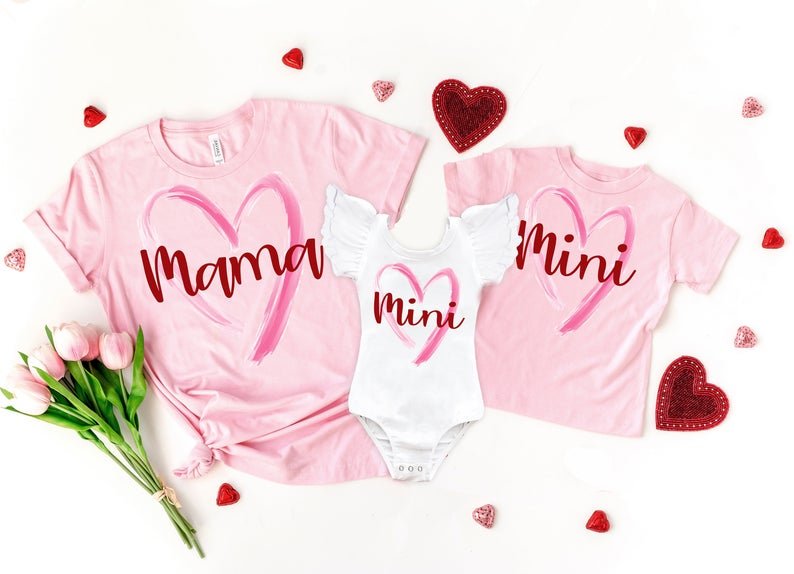 Mama & Mini Matching Valentine's Day Top - Squishy Cheeks