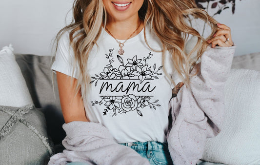 Mama Wildflower Shirt Mothers Day Gift - Squishy Cheeks