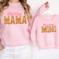 Merry Mama and Mini Matching Christmas Cookie shirt Set Merry and Bright Pink Christmas Modern Tees Mama and Me Set Holiday Top - Squishy Cheeks