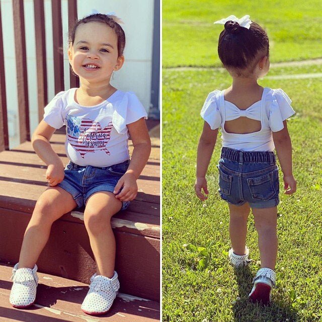 Mommy and Me 4th of July America the Beautiful Matching Shirts - Squishy Cheeks