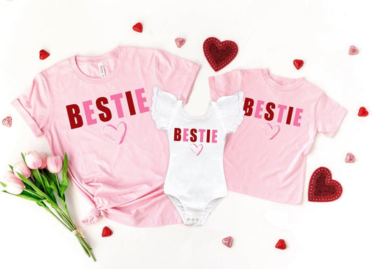 Mommy and Me Valentines Day Shirt Bestie Shirt Matching Mom and Daughter Shirts Leotard Woman's Valentines Shirt - Squishy Cheeks