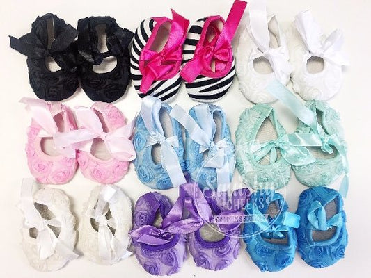 MYSTERY Color Rosette Baby Shoes - Squishy Cheeks