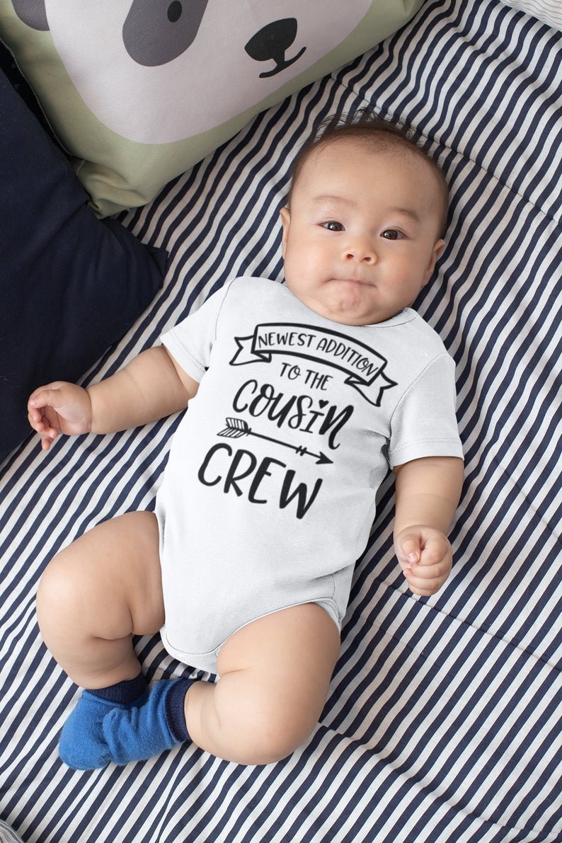 New To The Cousin Crew Newborn Baby Onesie® - Squishy Cheeks