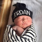 Newborn Personalized Knotted Hat - Squishy Cheeks