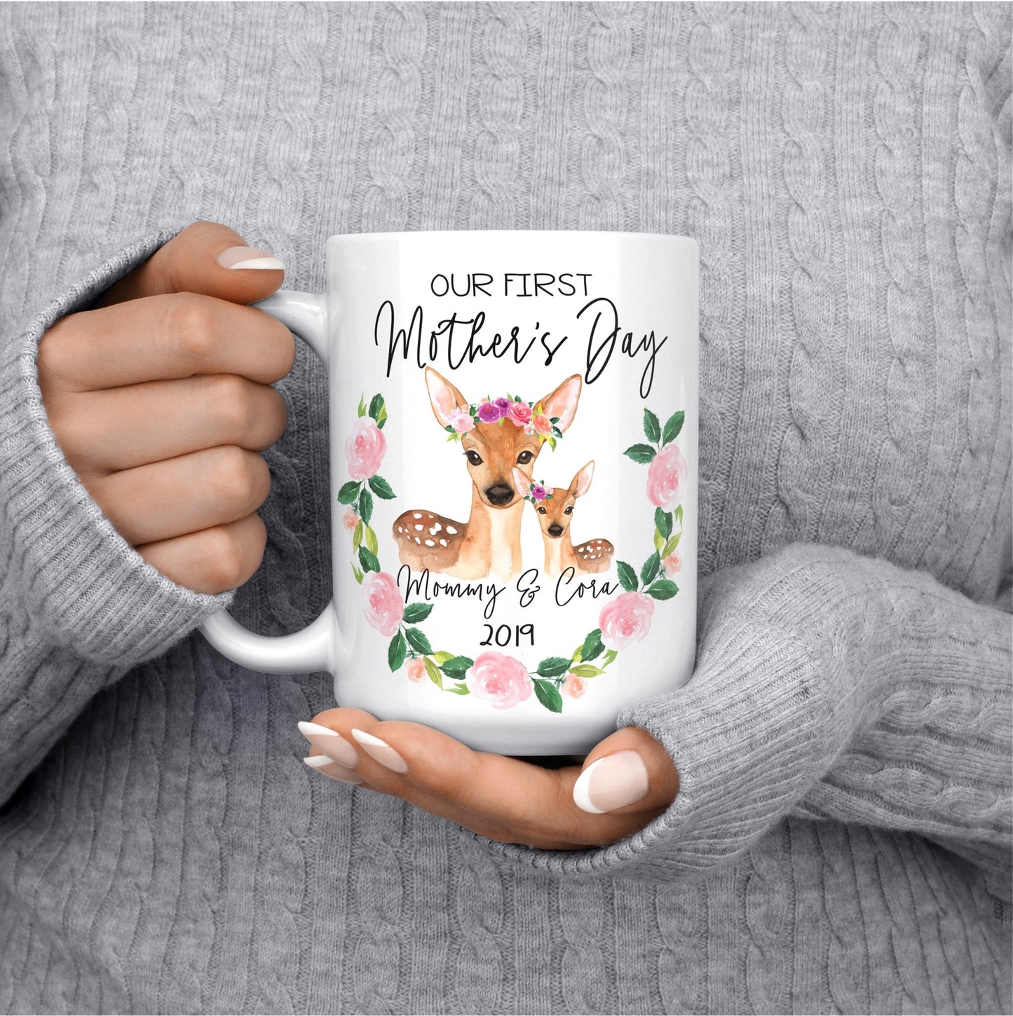 Our First Mother's Day Keepsake Mug - Squishy Cheeks