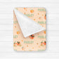 Peachy Plush Nursery Blanket - Squishy Cheeks