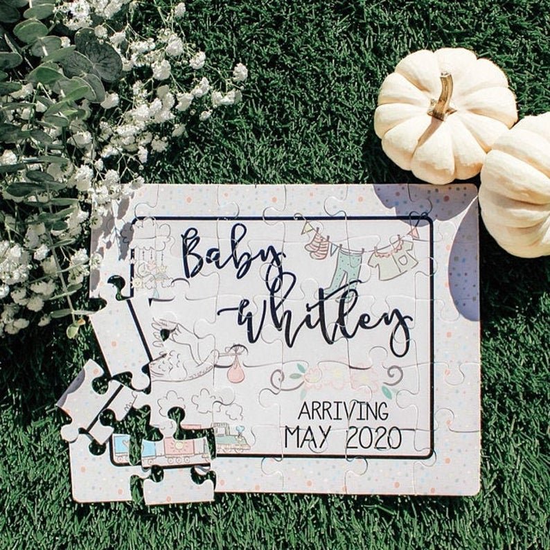 Personalized Baby Announcement Puzzle - Squishy Cheeks