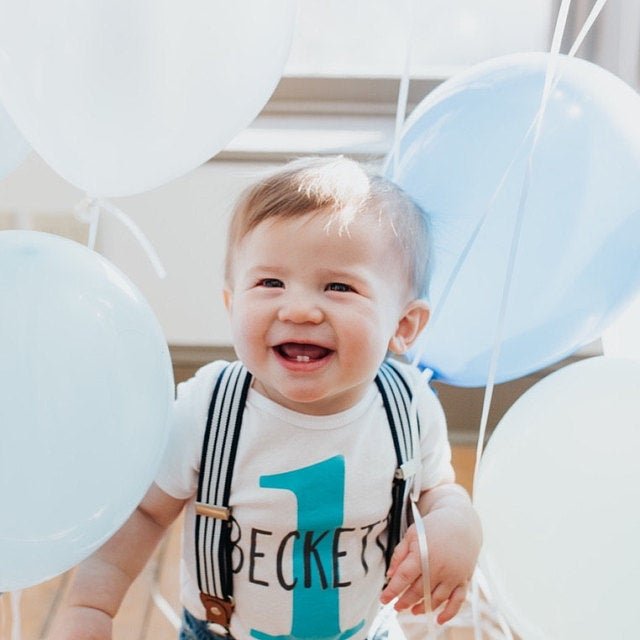 Personalized Boy's Birthday Outfit - Squishy Cheeks