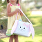 Personalized Easter Basket Custom Monogram Plush Easter Basket Baby Boy Easter Basket Baby Girl Easter Basket Kid Easter Egg Hunt Basket - Squishy Cheeks