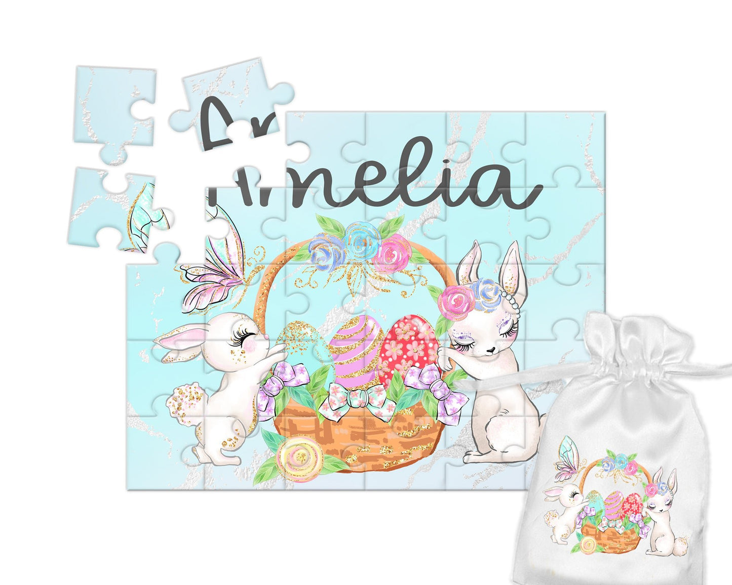 Personalized Easter Puzzle Easter Basket Stuffer - Squishy Cheeks