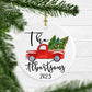 Personalized Family Christmas Ornament Vintage Truck - Squishy Cheeks