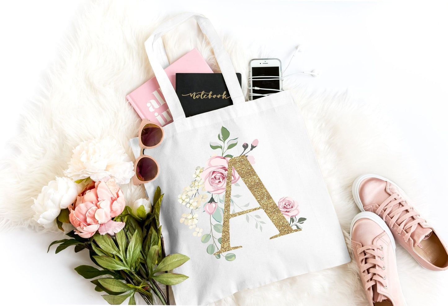 Personalized Monogrammed Canvas Tote - Squishy Cheeks
