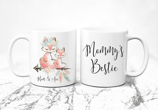 Personalized Mother's Day Gift from Daughter Mommy's Bestie Coffee Mug Gift for Mom 1 - Squishy Cheeks
