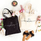 Personalized Name Canvas Tote Bag - Squishy Cheeks