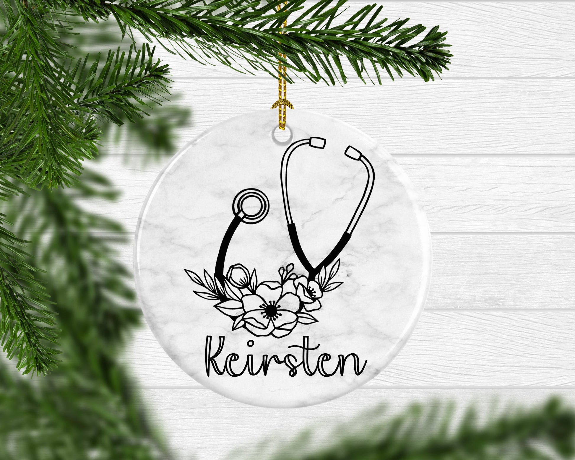 Personalized Nurse Gift Decorative Ornament - Squishy Cheeks