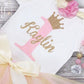 Personalized Pink and Gold Birthday Princess Top - Squishy Cheeks