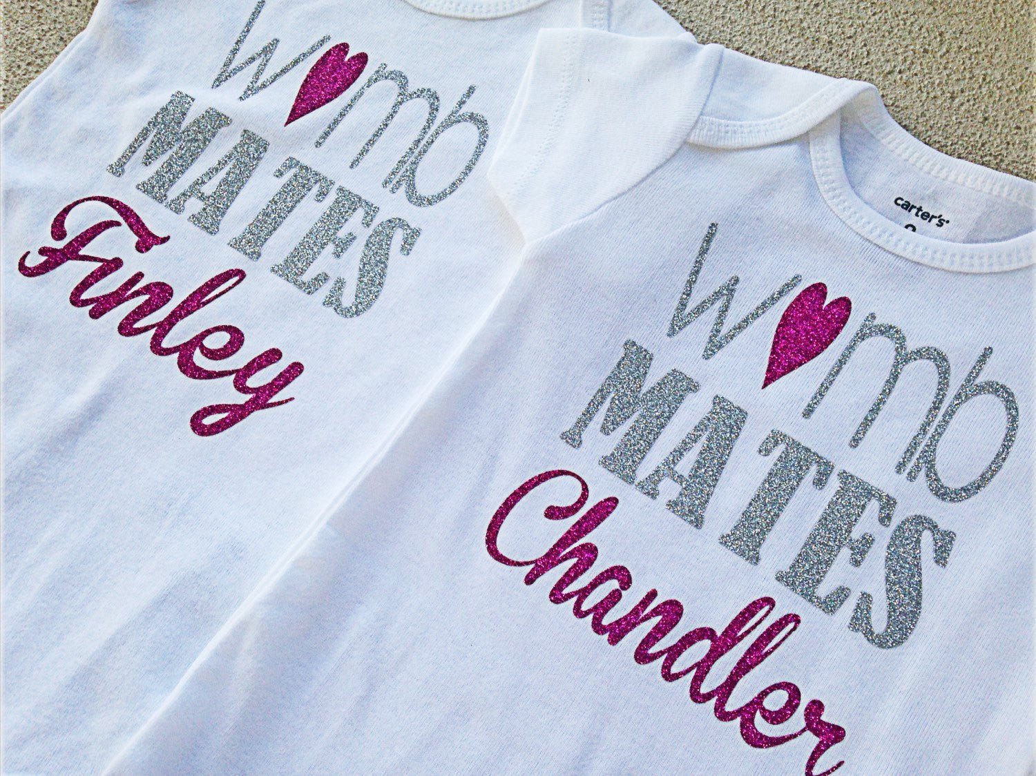 Personalized Twin Womb Mates Outfits - Squishy Cheeks
