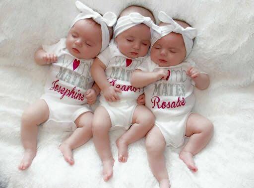 Personalized Twin Womb Mates Set - Squishy Cheeks