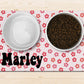 Pet Personalized Valentine's Day Mat Dog Bowl Mat Custom Pet Food Bowl Mat With Name - Squishy Cheeks