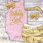 Pink and Gold Birthday Girl Tank Outfit - Squishy Cheeks