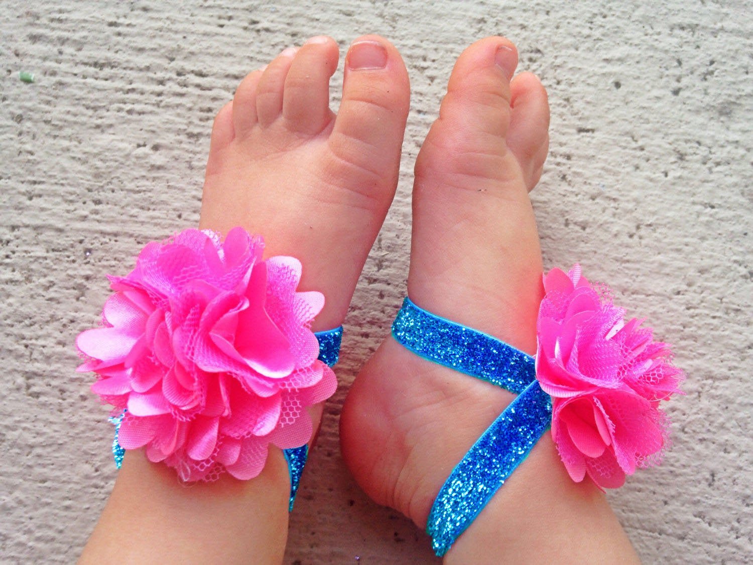 Pink and Turquoise Sparkle Piggy Petals - Squishy Cheeks
