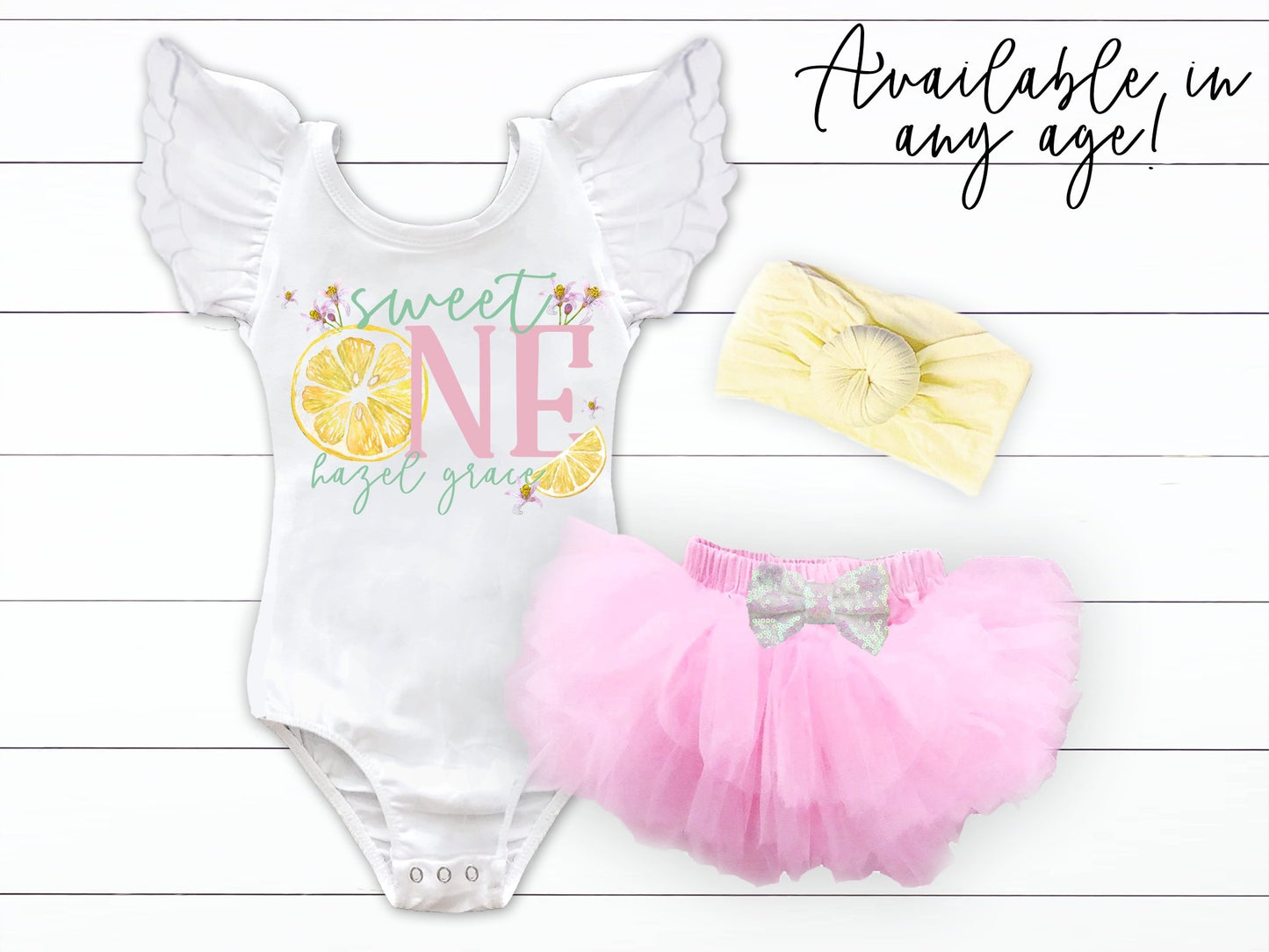 Pink Lemonade Birthday Outfit - Squishy Cheeks