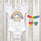 Rainbow Baby Gift Rainbow Beauty Leotard New Baby Girl Baby Shower Gift Hospital Outfit Baby after Miscarriage Newborn Baby Squishy Cheeks - Squishy Cheeks