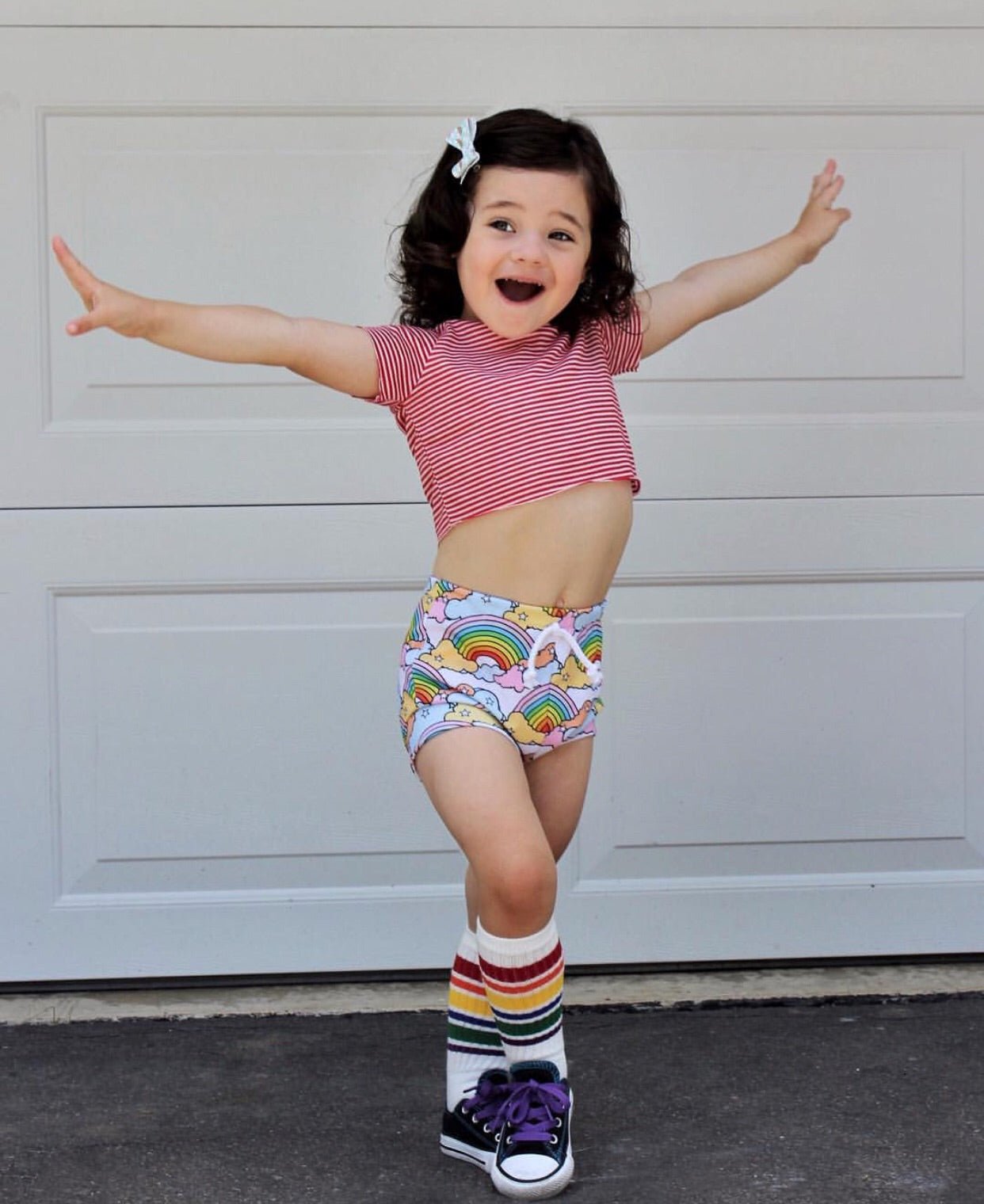 Rainbow Knee High Socks - Squishy Cheeks