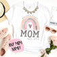 Rainbow Mom Personalized Mother's Day Shirt - Squishy Cheeks