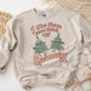 Retro Christmas Holiday Sweater Weather Funny Sweatshirt Thick and Sprucey - Squishy Cheeks
