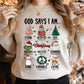 Retro God Says I am Matching Mom Kids Christmas Sweatshirts - Squishy Cheeks