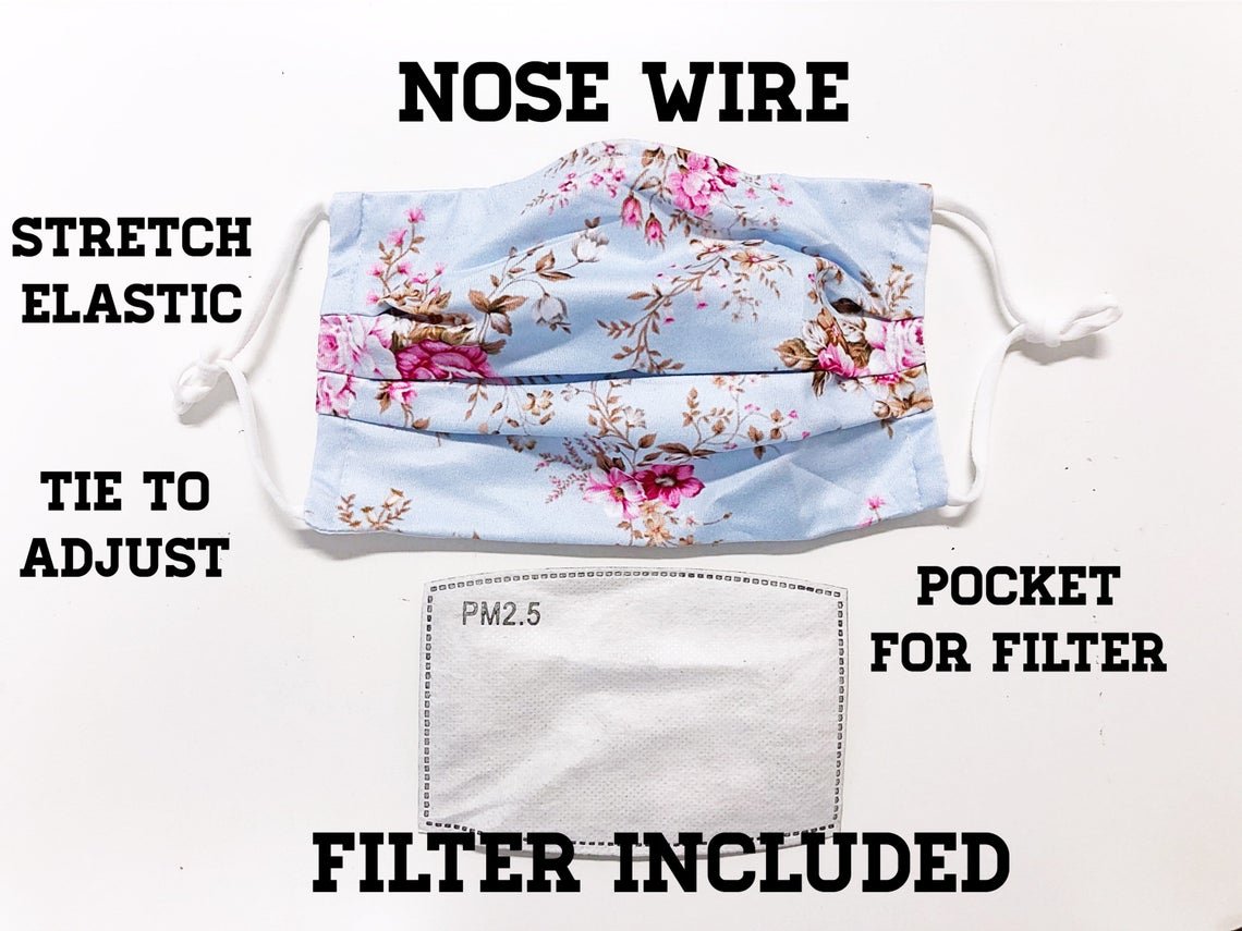 Reusable Face Mask with Filter Pocket - Squishy Cheeks