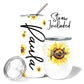 Sunflower Wine And Water Tumbler Gift Set Watercolor Boho Sunflowers Holiday Gift - Squishy Cheeks