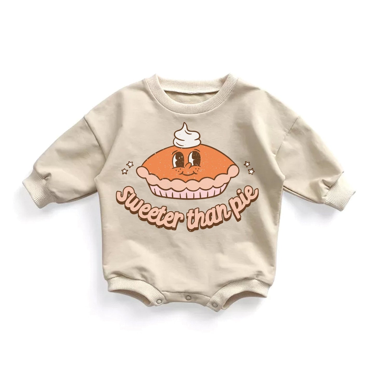 Sweeter than Pie Thanksgiving Romper Toddler Sweater - Squishy Cheeks