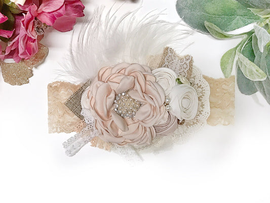 Vintage Ivory Headband - Squishy Cheeks