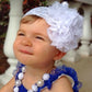 White Baby Headband - Squishy Cheeks